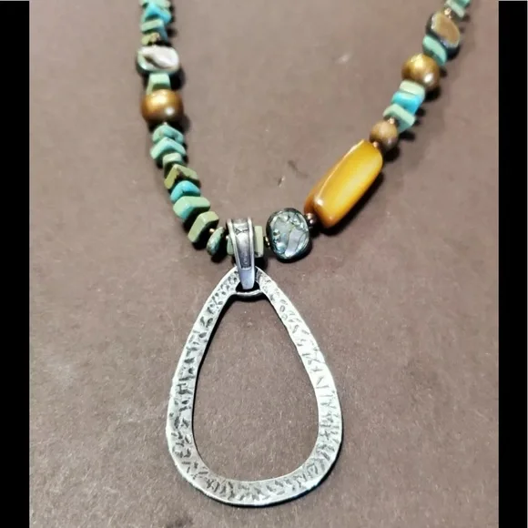 Silpada Hammered Oxidized Sterling Silver Necklace. - Picture 4 of 5